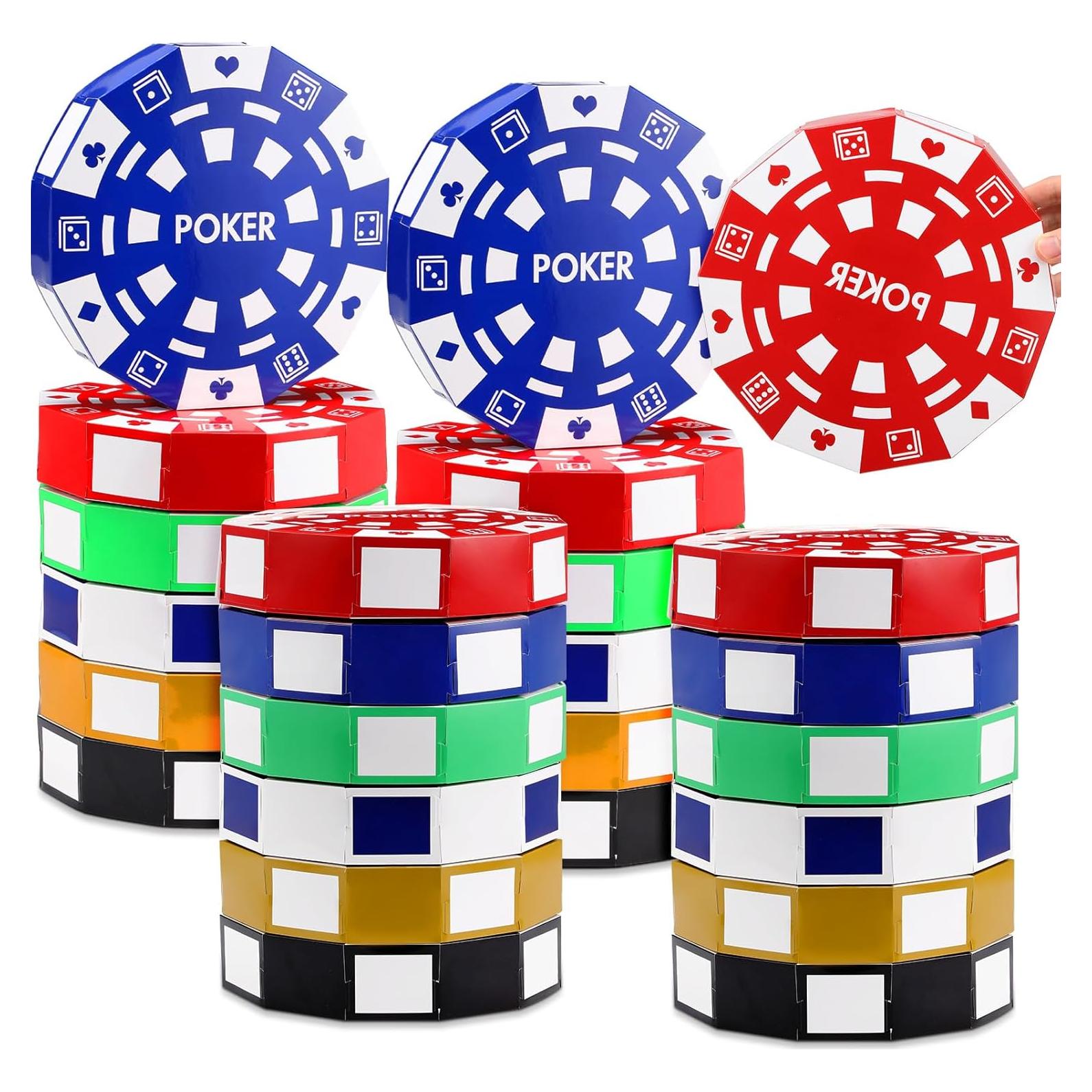 24 Cajas de Decoración de Fiesta Casino Silipull 22.86 cm