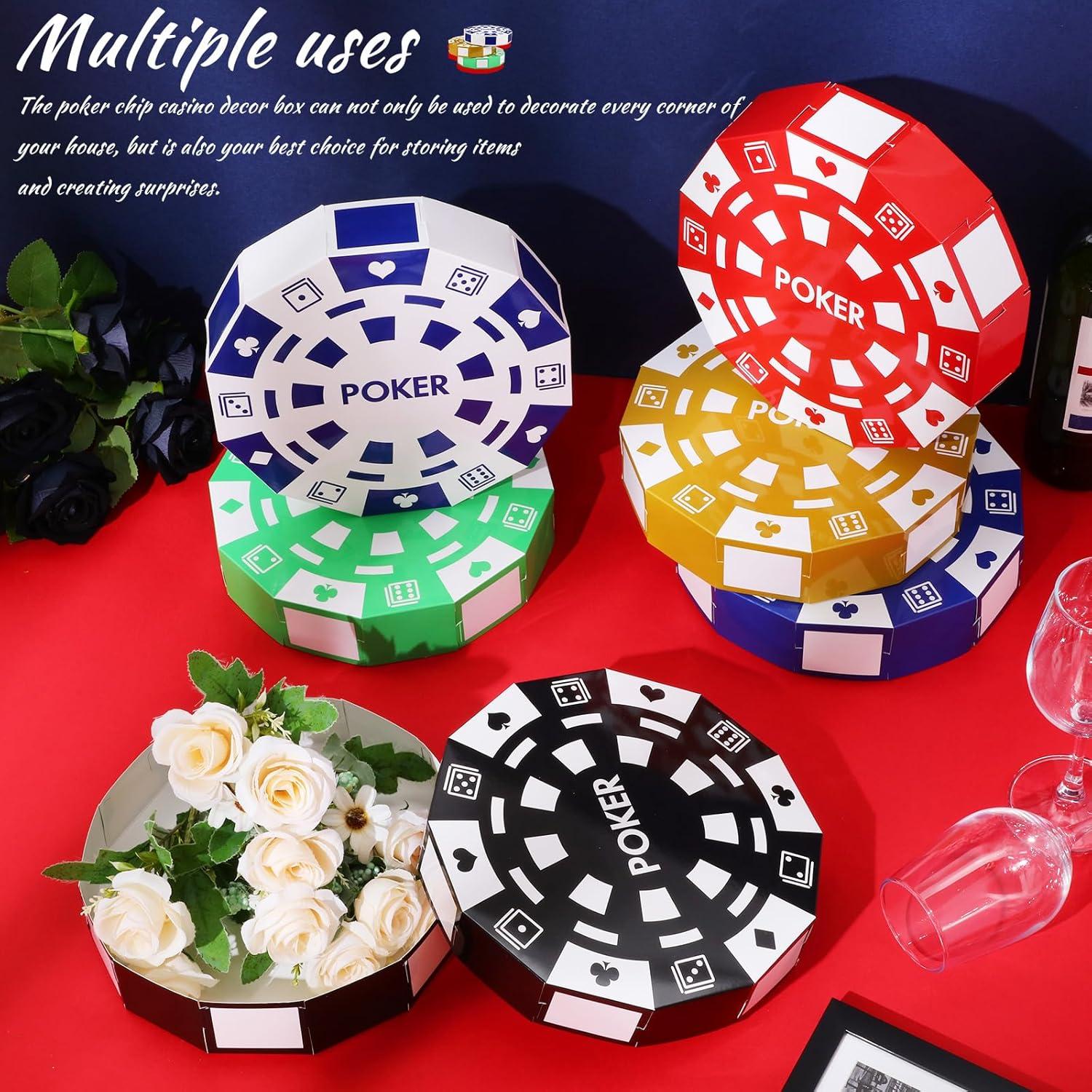 24 Cajas de Decoración de Fiesta Casino Silipull 22.86 cm