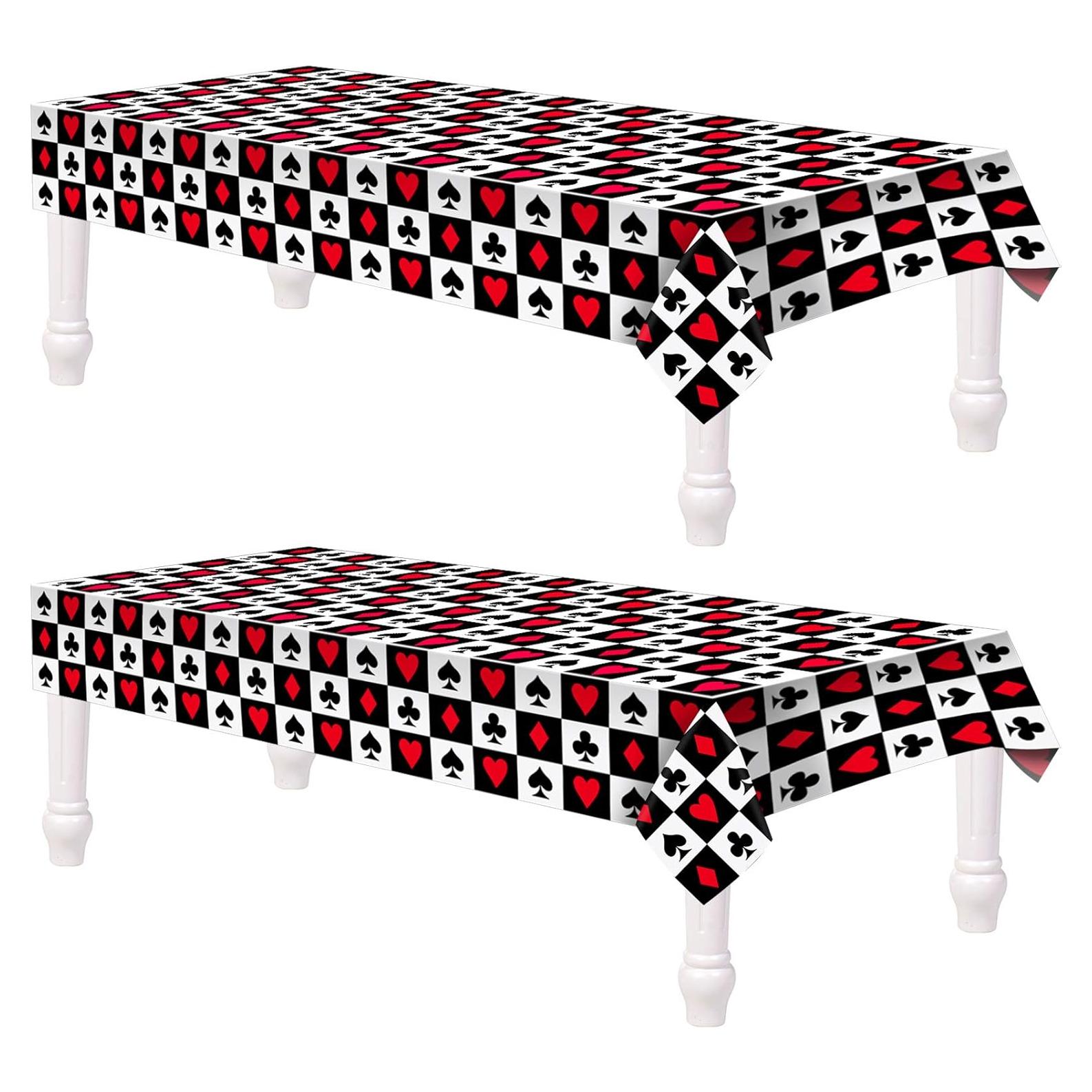 Manteles de Poker Tatuo 2 Piezas 137x274 cm Fiesta Casino