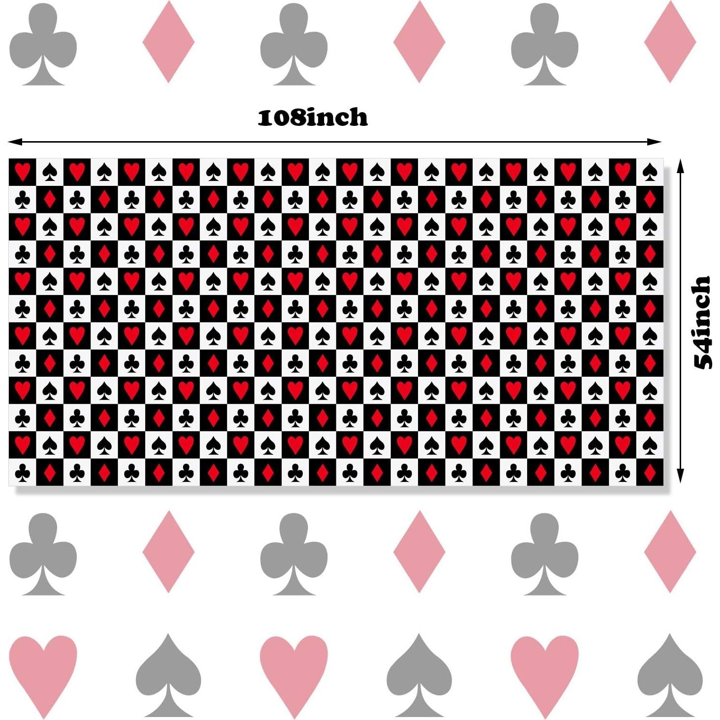 Manteles de Poker Tatuo 2 Piezas 137x274 cm Fiesta Casino