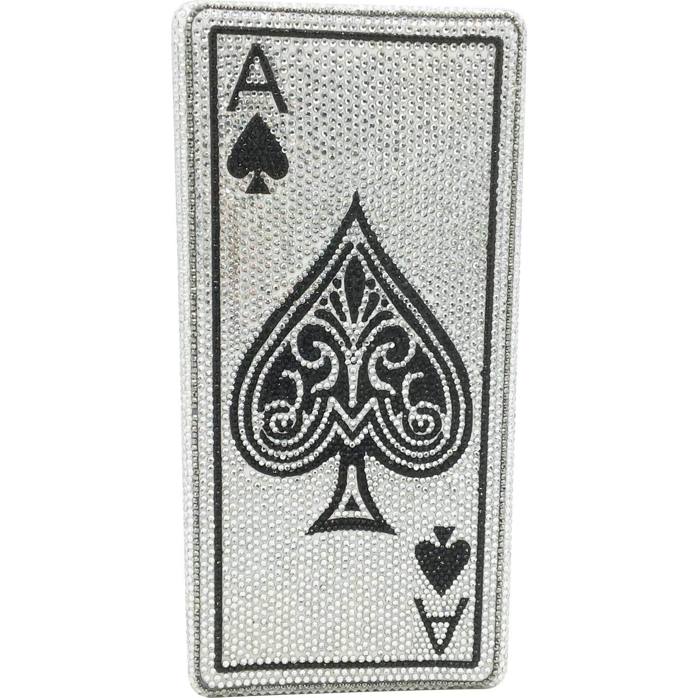 Bolso Clutch de Rhinestones Boutique De FGG Mini 18x9x4.5cm