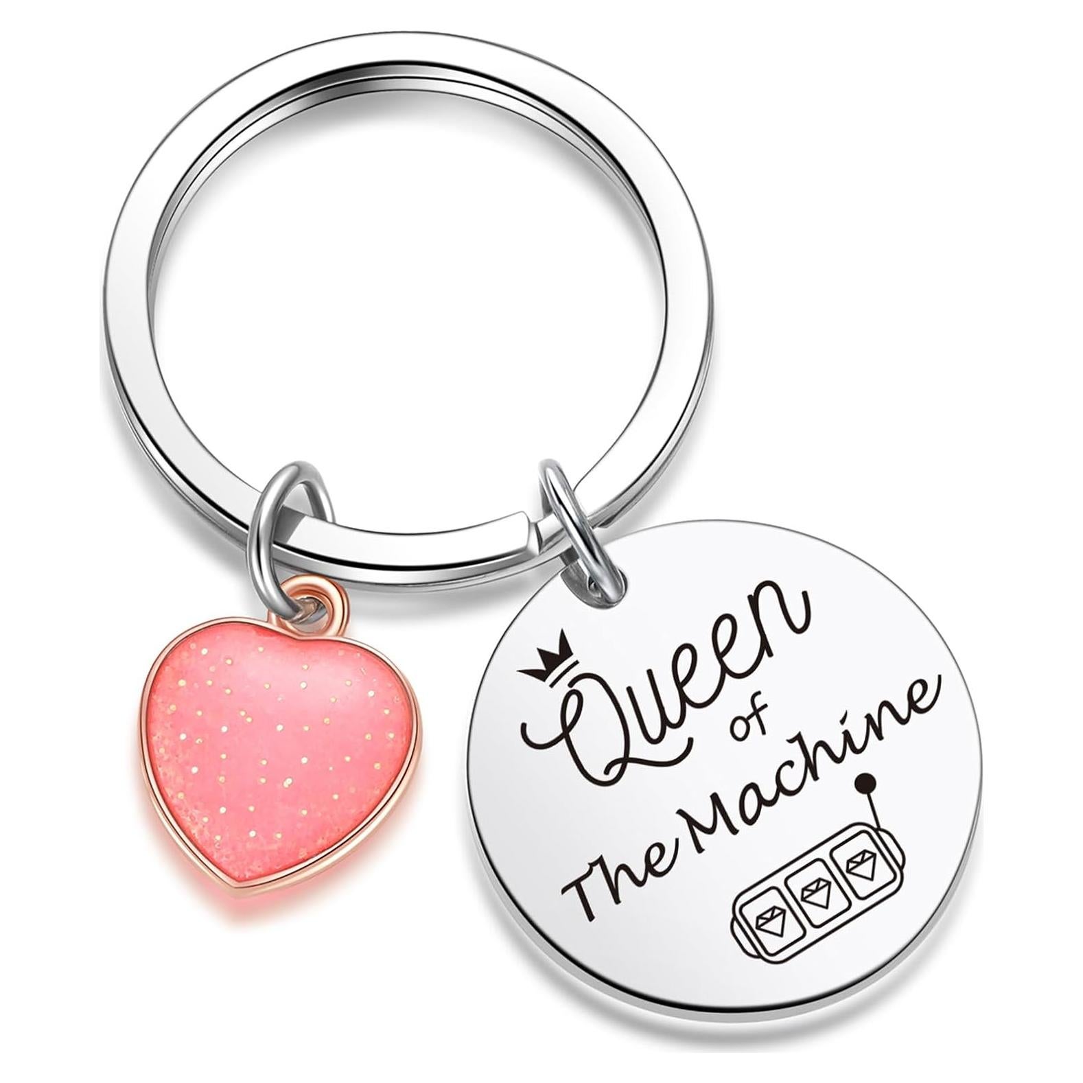 Llavero Inspirador ZNOSVEI Acero Inoxidable Amante del Casino