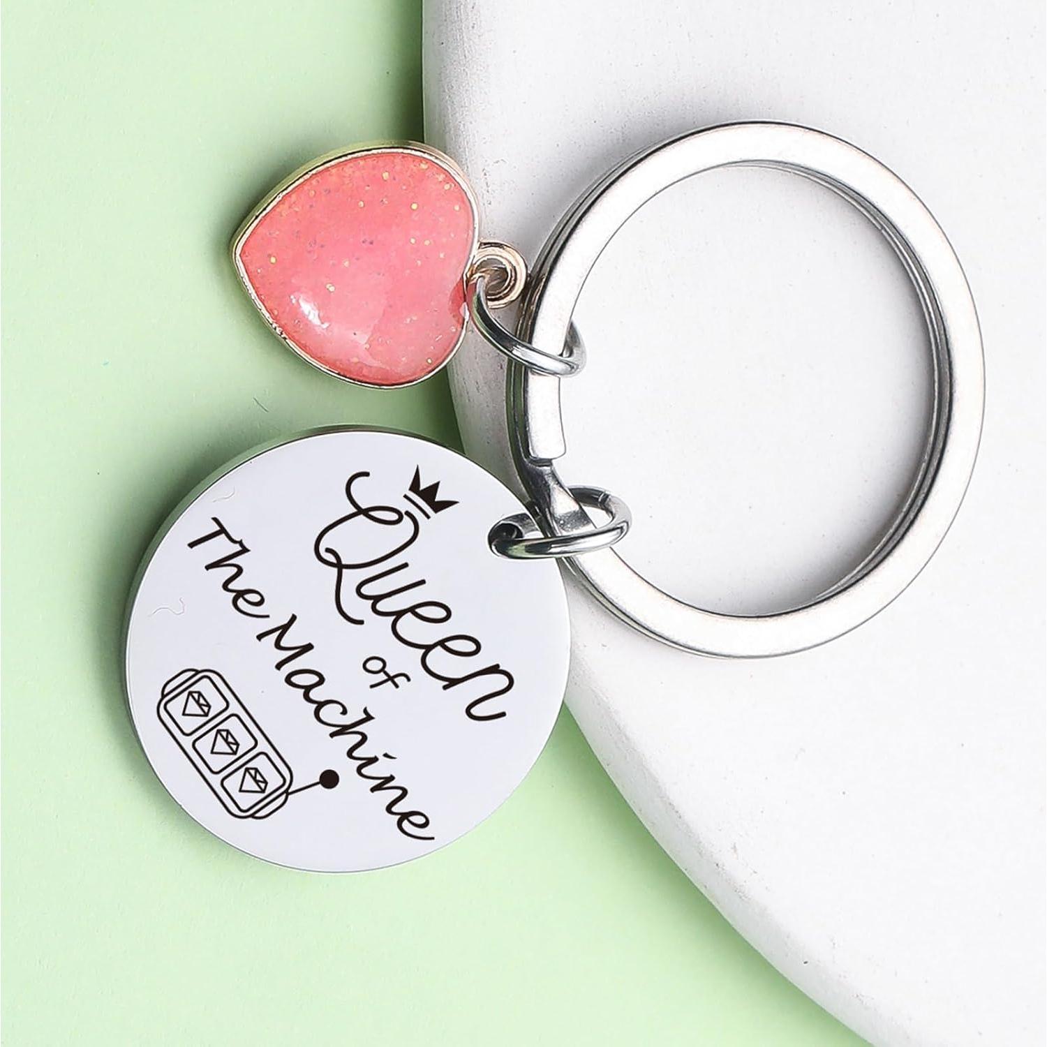 Llavero Inspirador ZNOSVEI Acero Inoxidable Amante del Casino