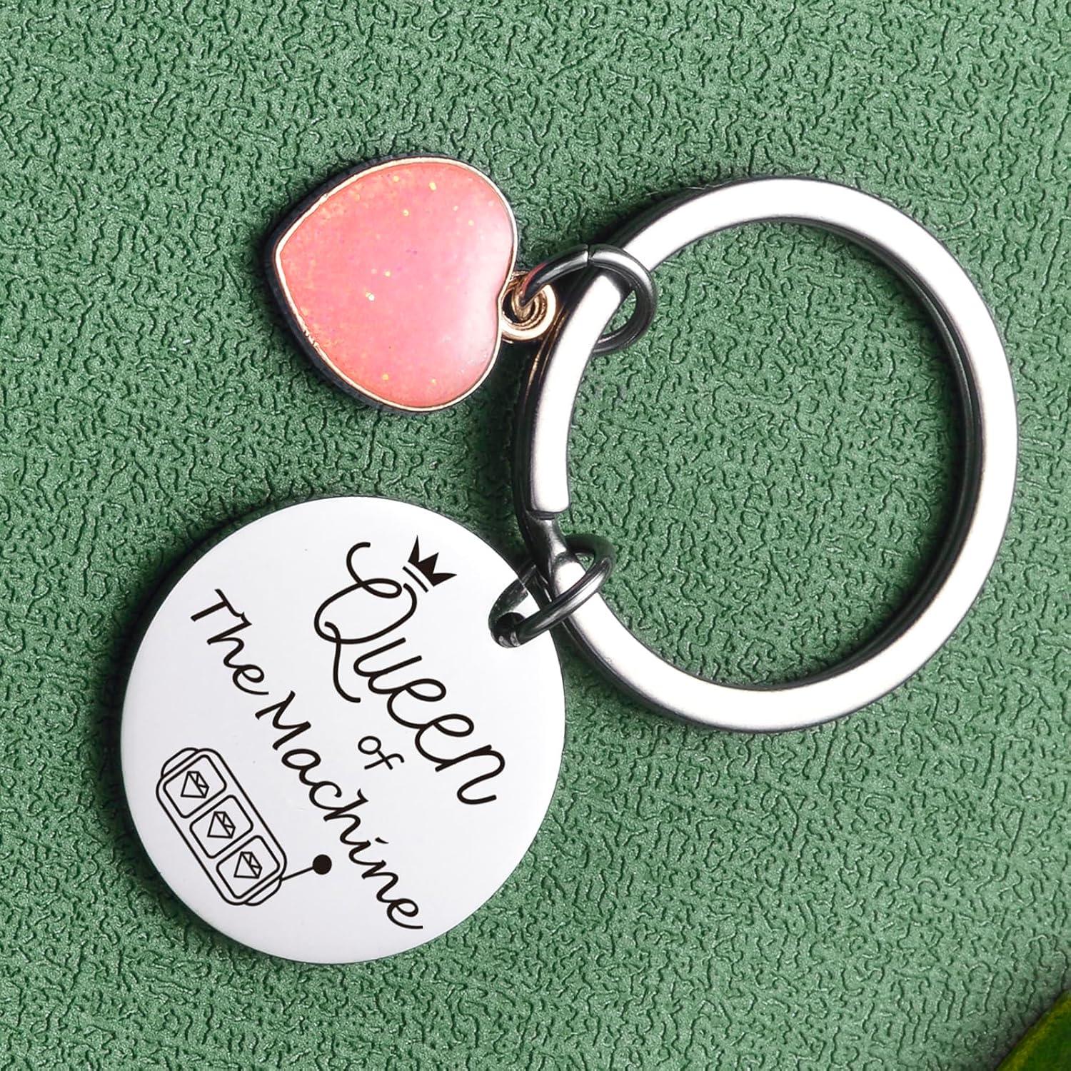 Llavero Inspirador ZNOSVEI Acero Inoxidable Amante del Casino