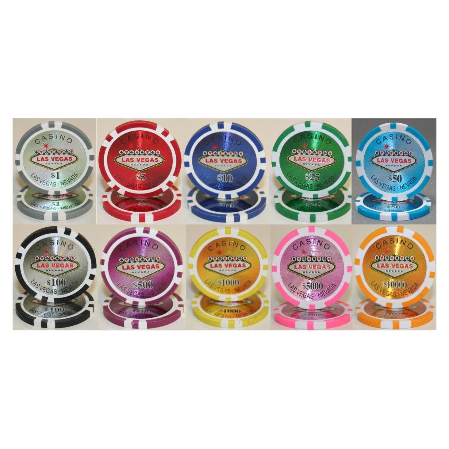 Set de Muestra Fichas de Póker IMG 14g - 10 Fichas de Casino