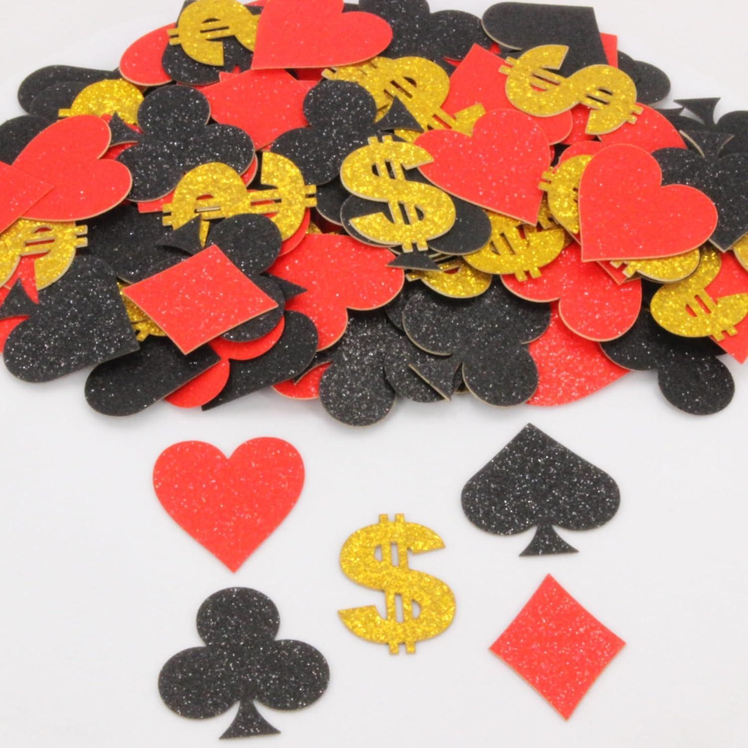 Confeti de Póker Brillante Blopee 170pcs para Decoración de Fiesta
