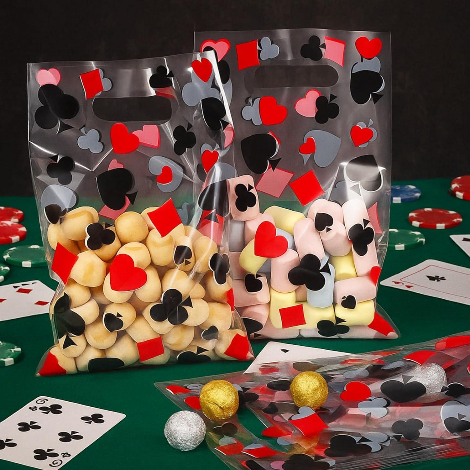 50 Bolsas de Regalo Temáticas de Casino Pajean 17x25cm