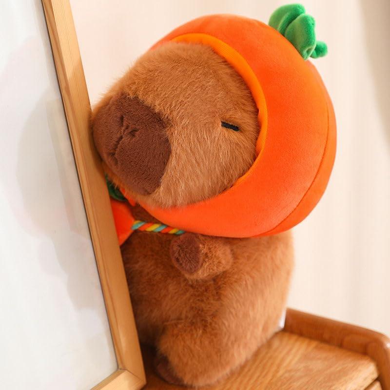 Peluche Capibara RicoConejo 22.86 cm Marrón con Sombrero