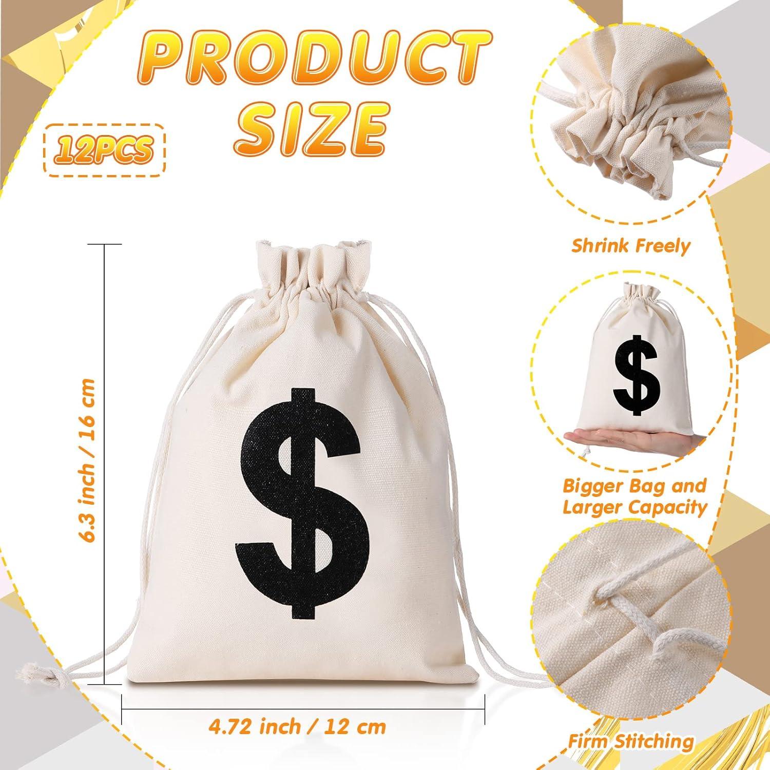 Set 12 Barras de Oro Falsas y 12 Bolsas de Dinero HyDren