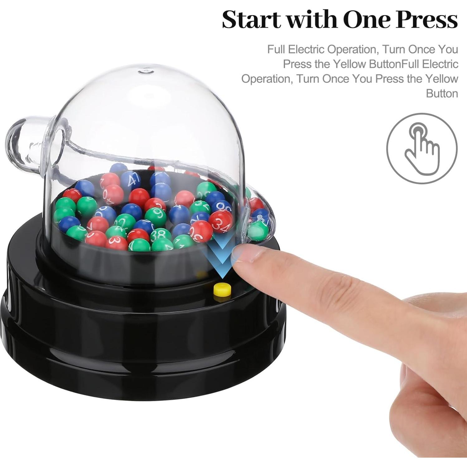 Máquina de Bingo Eléctrica Abaodam con 49 Bolas - Portátil