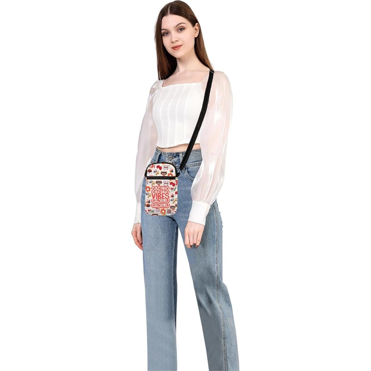 Bolsa Cruzada MEIKIUP Vibes Casino 14.8x21cm Regalo Original