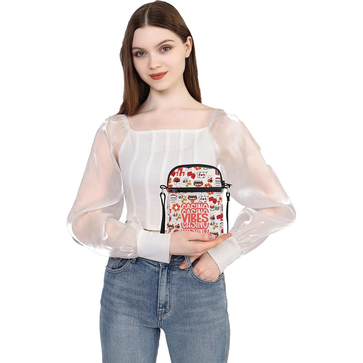 Bolsa Cruzada MEIKIUP Vibes Casino 14.8x21cm Regalo Original
