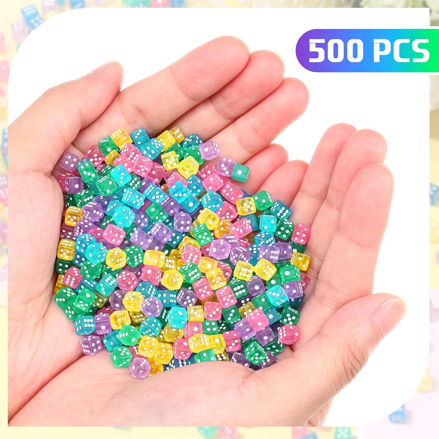 Juego de Dados Mini Poen 500 Piezas Multicolor 5mm