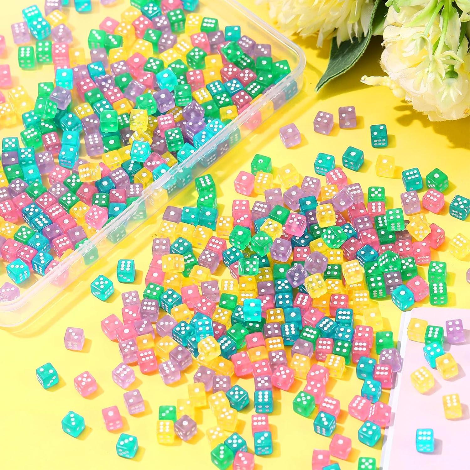 Juego de Dados Mini Poen 500 Piezas Multicolor 5mm