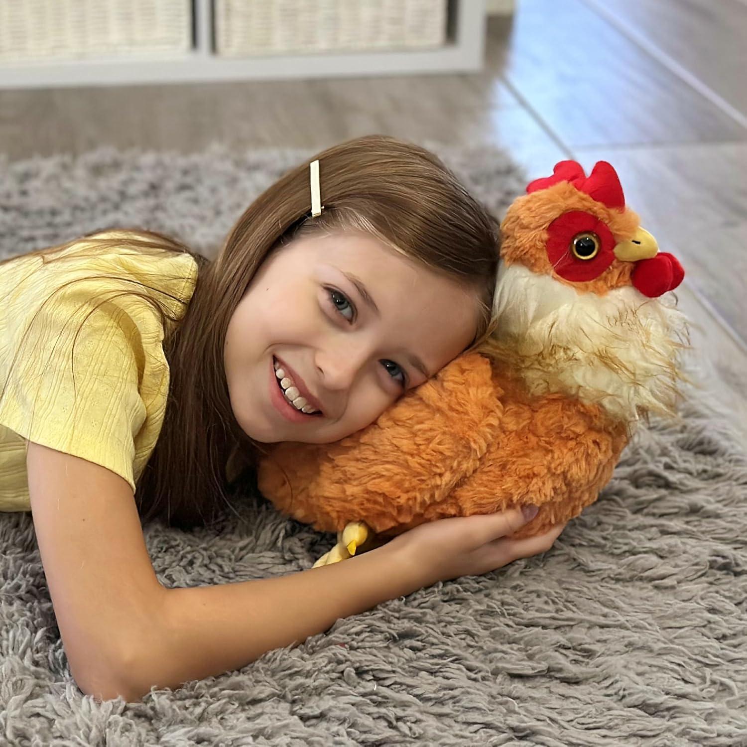 Juguete de Peluche de Pollo Grande 45.72 cm Suave y Acogedor