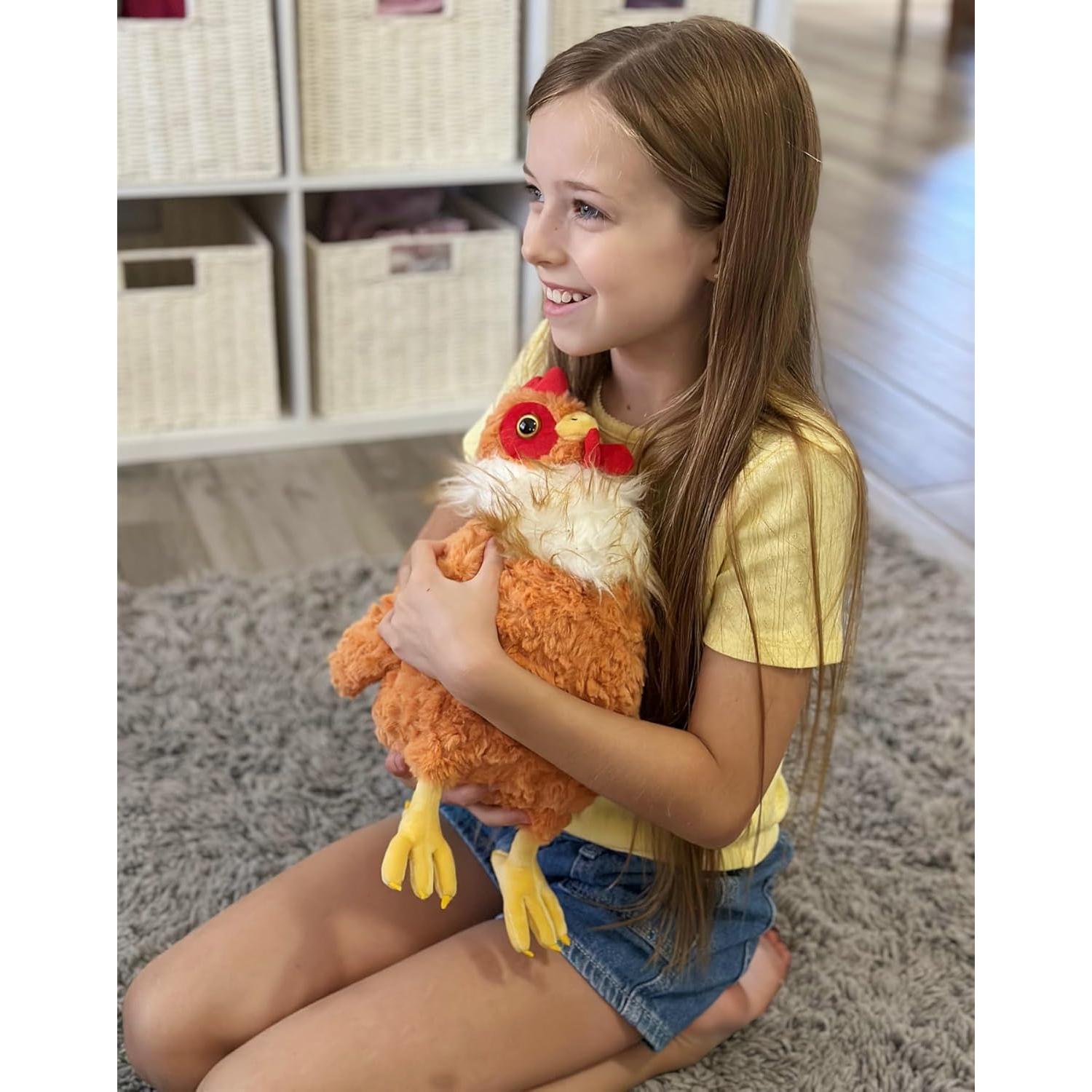 Juguete de Peluche de Pollo Grande 45.72 cm Suave y Acogedor