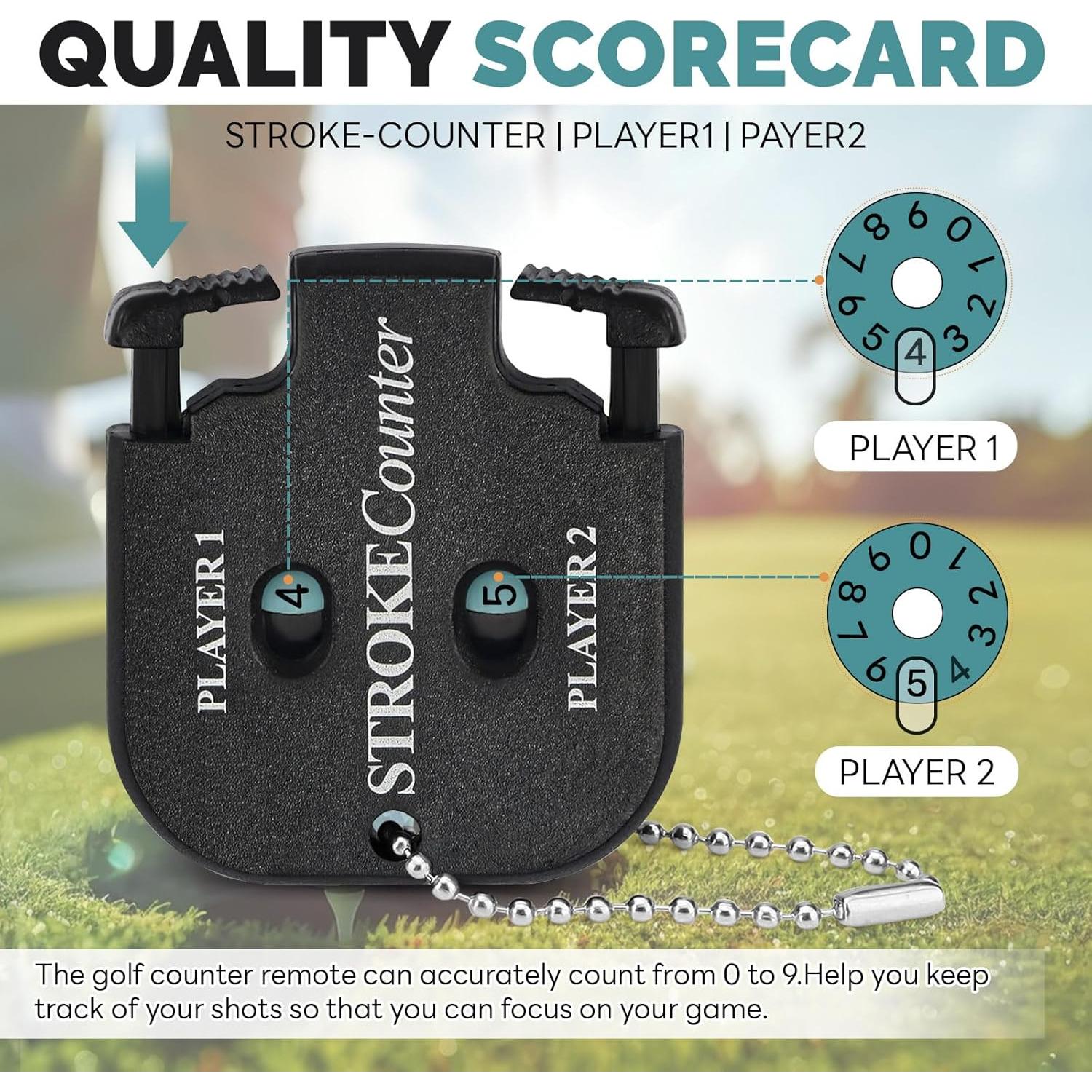 Contador de Puntuación de Golf Donmnemb XXG - 3 Piezas