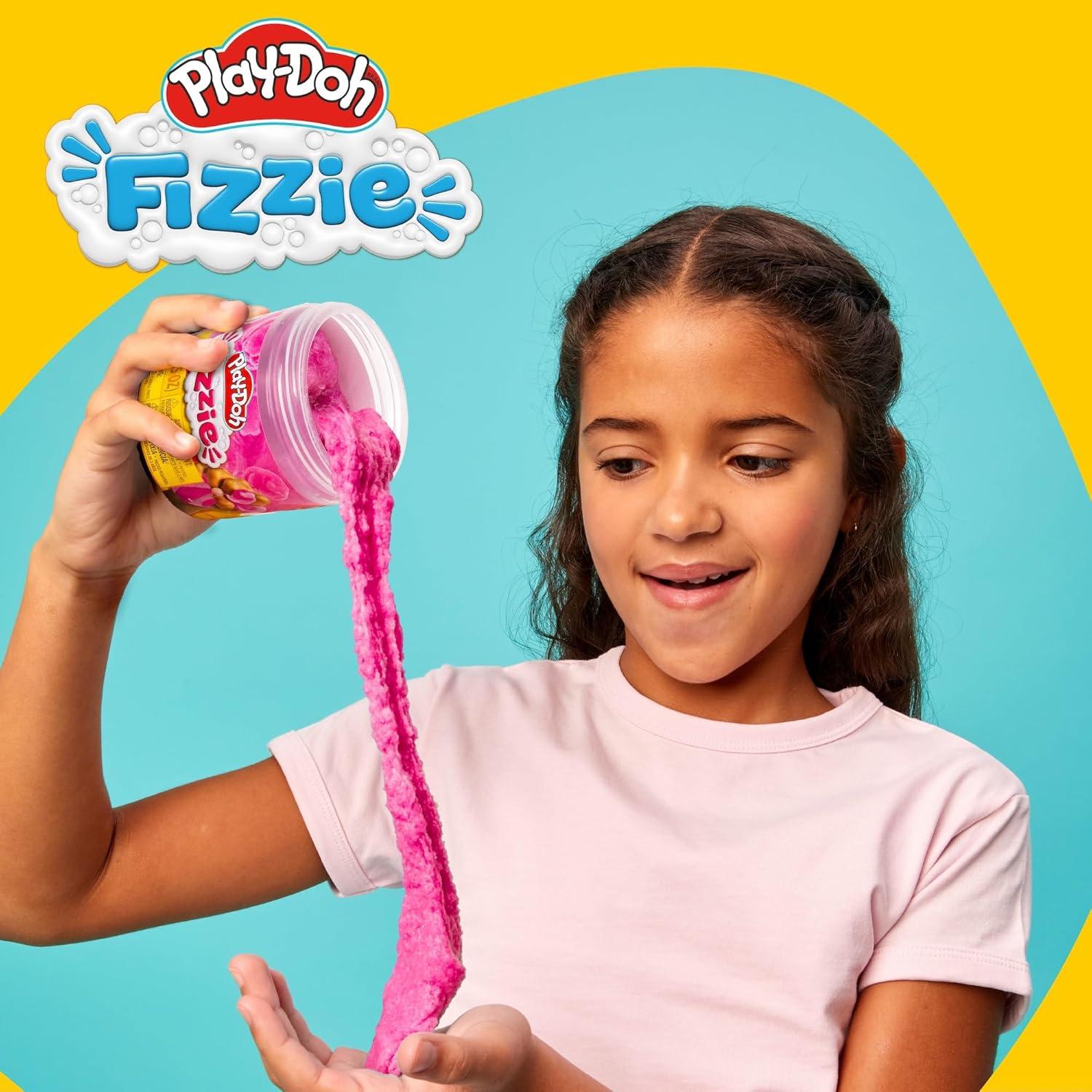 Play-Doh Fizzie 2-Pack - Latas de 184 g con Aromas de Fresa y Frambuesa
