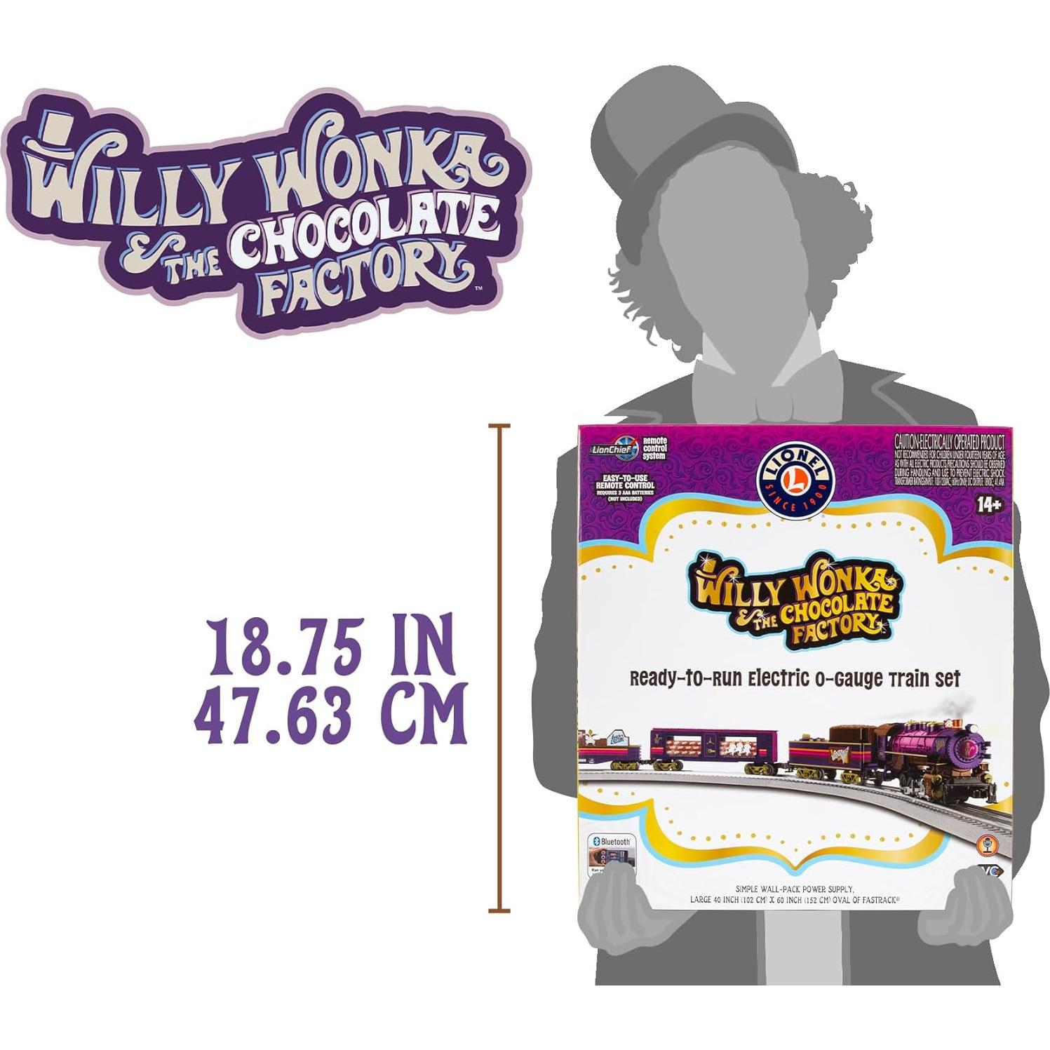 Juego de Trenes Eléctrico O Gauge Lionel Willy Wonka 5.0 Bluetooth