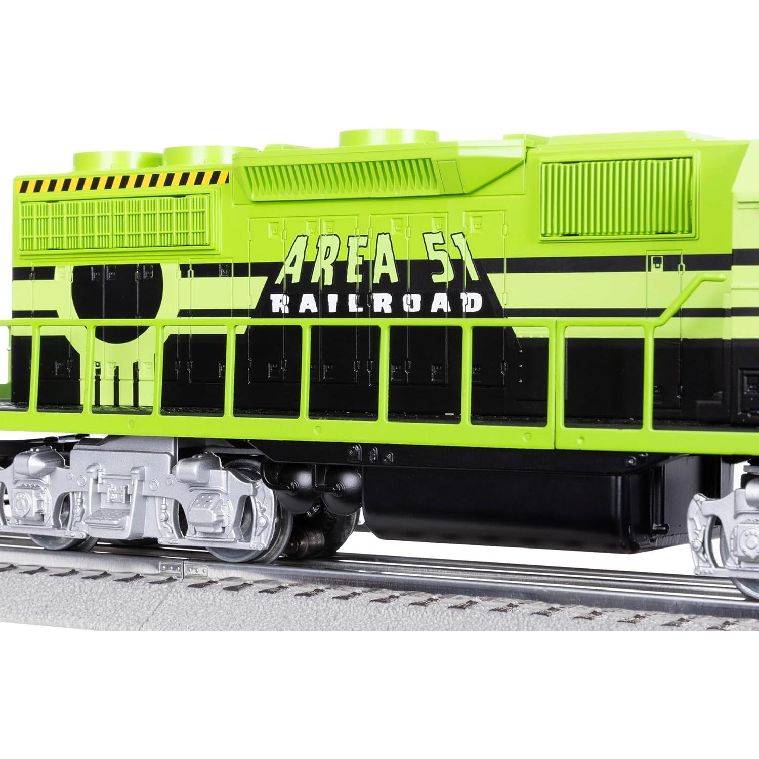 Tren de Carga Eléctrico LionChief O Gauge Área 51 Bluetooth