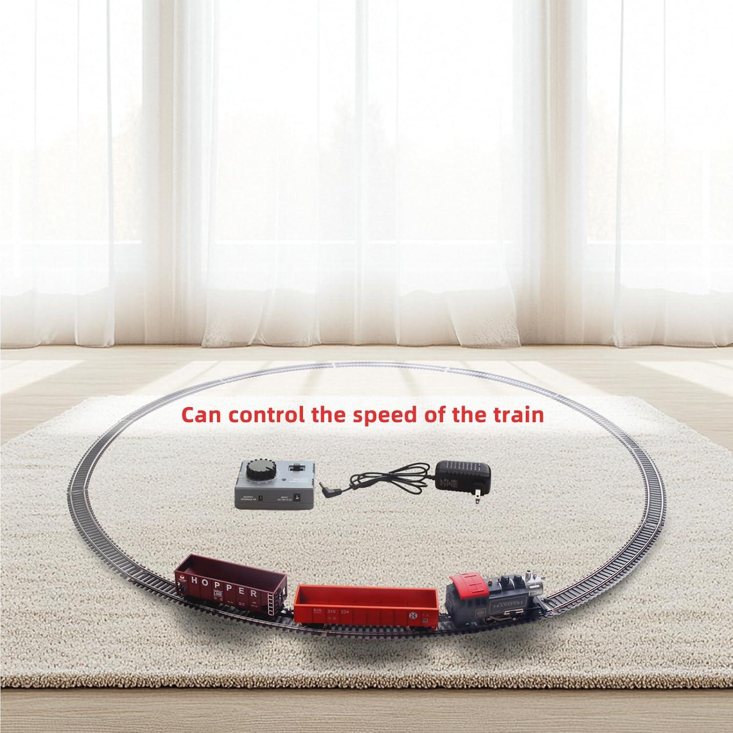 Conjunto de trenes eléctricos HO HRZPACT locomotora negra control remoto