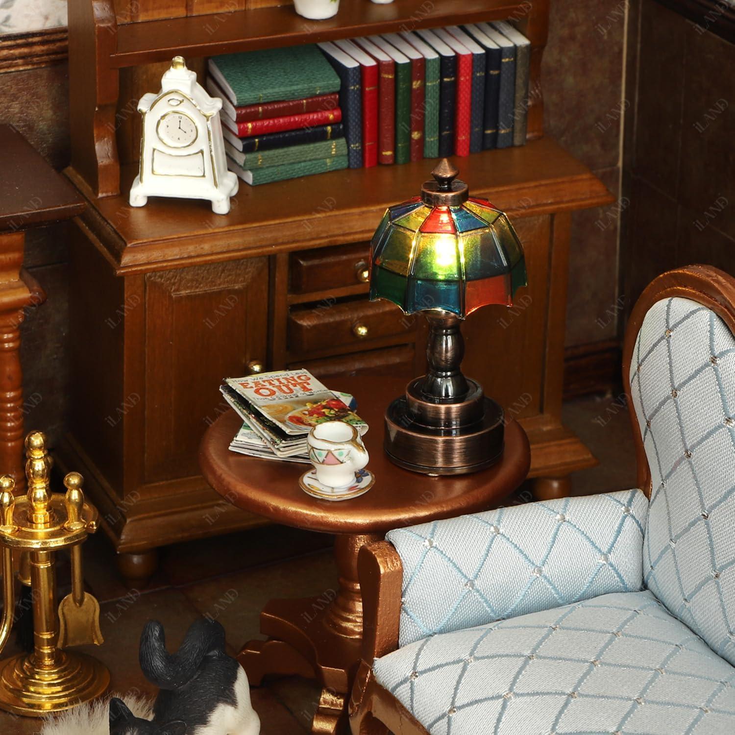 Lámpara de Mesa de Mosaico iLAND 1:12 con Batería LED