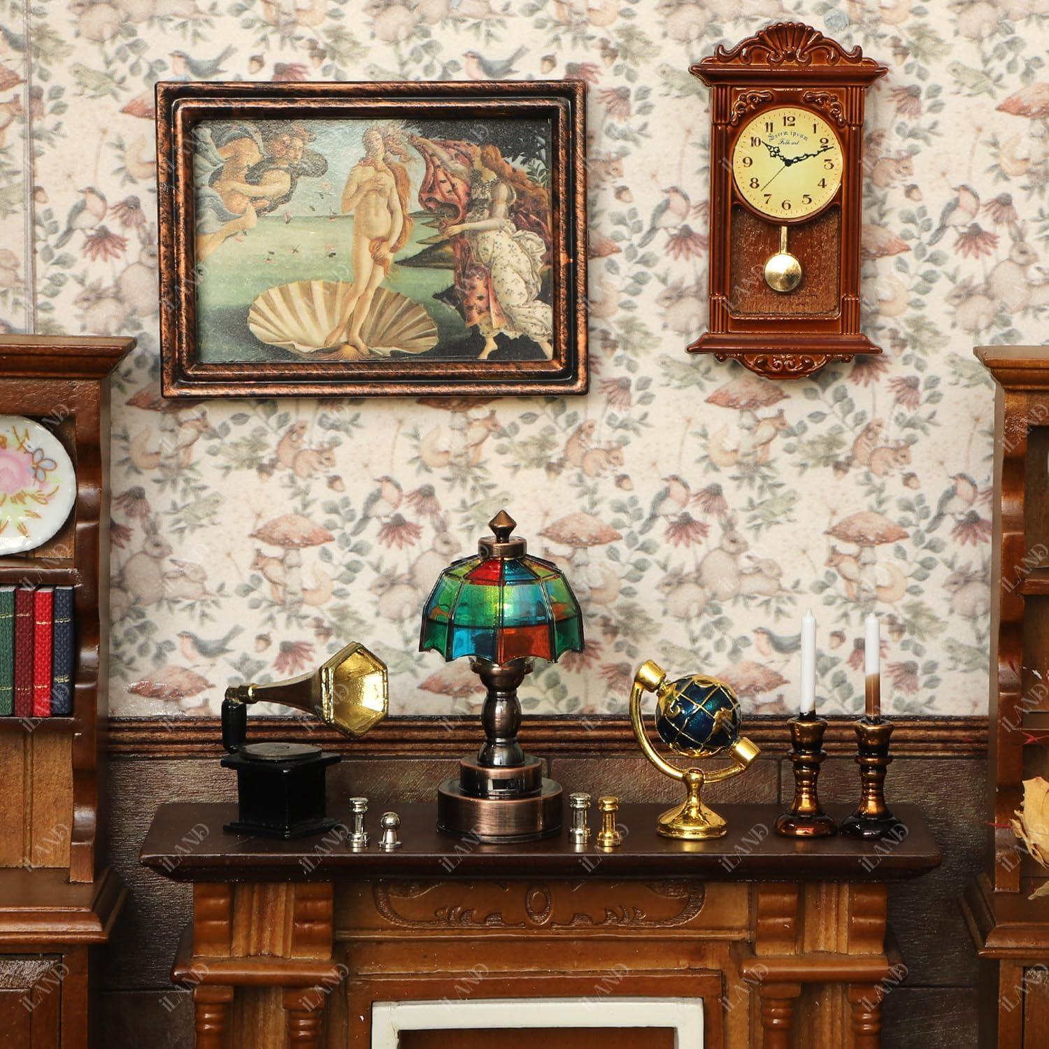 Lámpara de Mesa de Mosaico iLAND 1:12 con Batería LED