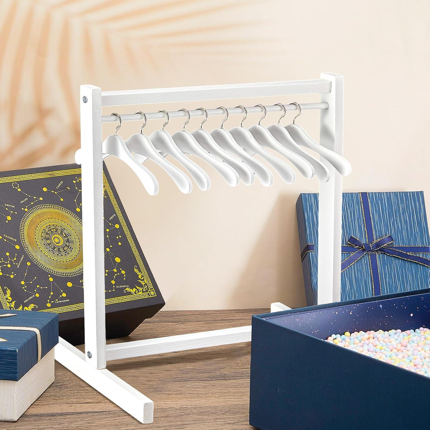 Perchero de Ropa para Muñecas Civaner 11 Pcs Blanco 30 cm