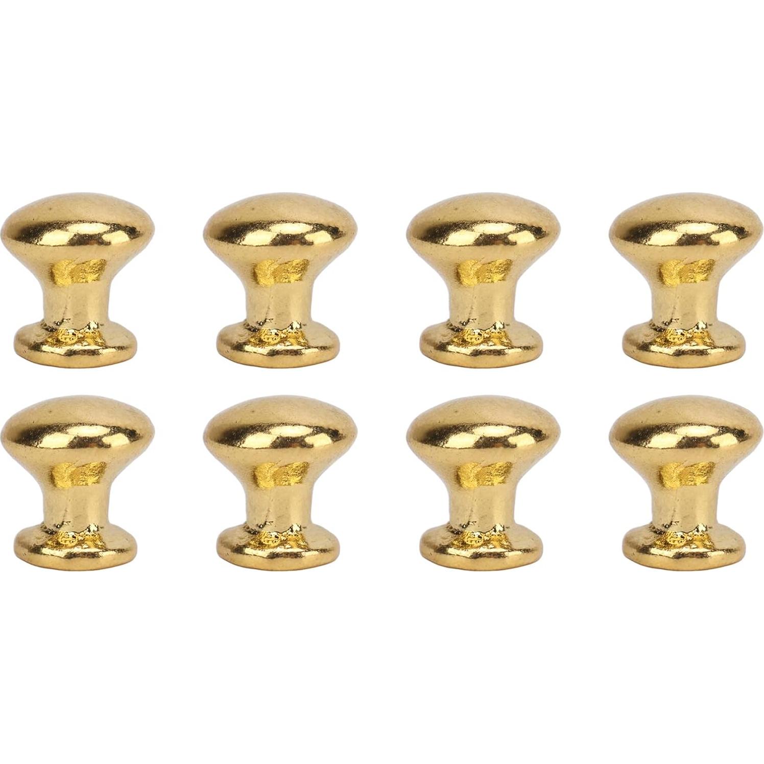 Manijas de Puerta para Casa de Muñecas Keenso 8 Pcs Metal Dorado