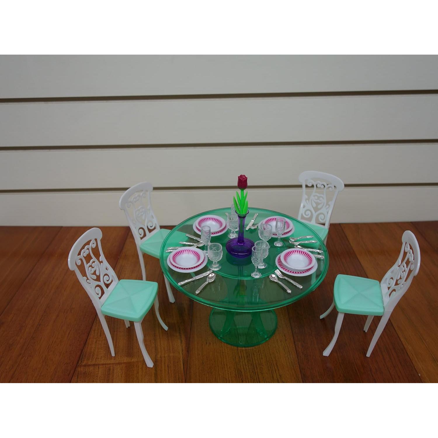 Juego de Mesa de Comedor para Muñecas 29cm Gloria