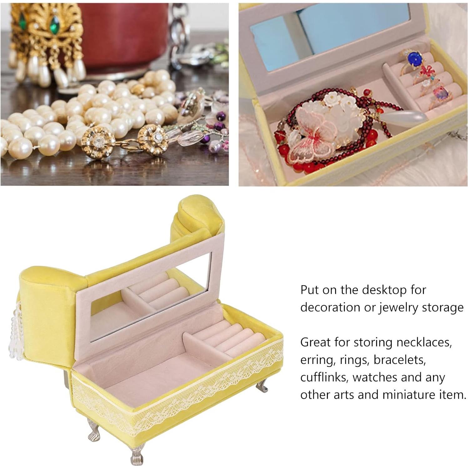 Caja de Joyería Sofá Abierto Asixxsix 20x14x8cm Miniatura