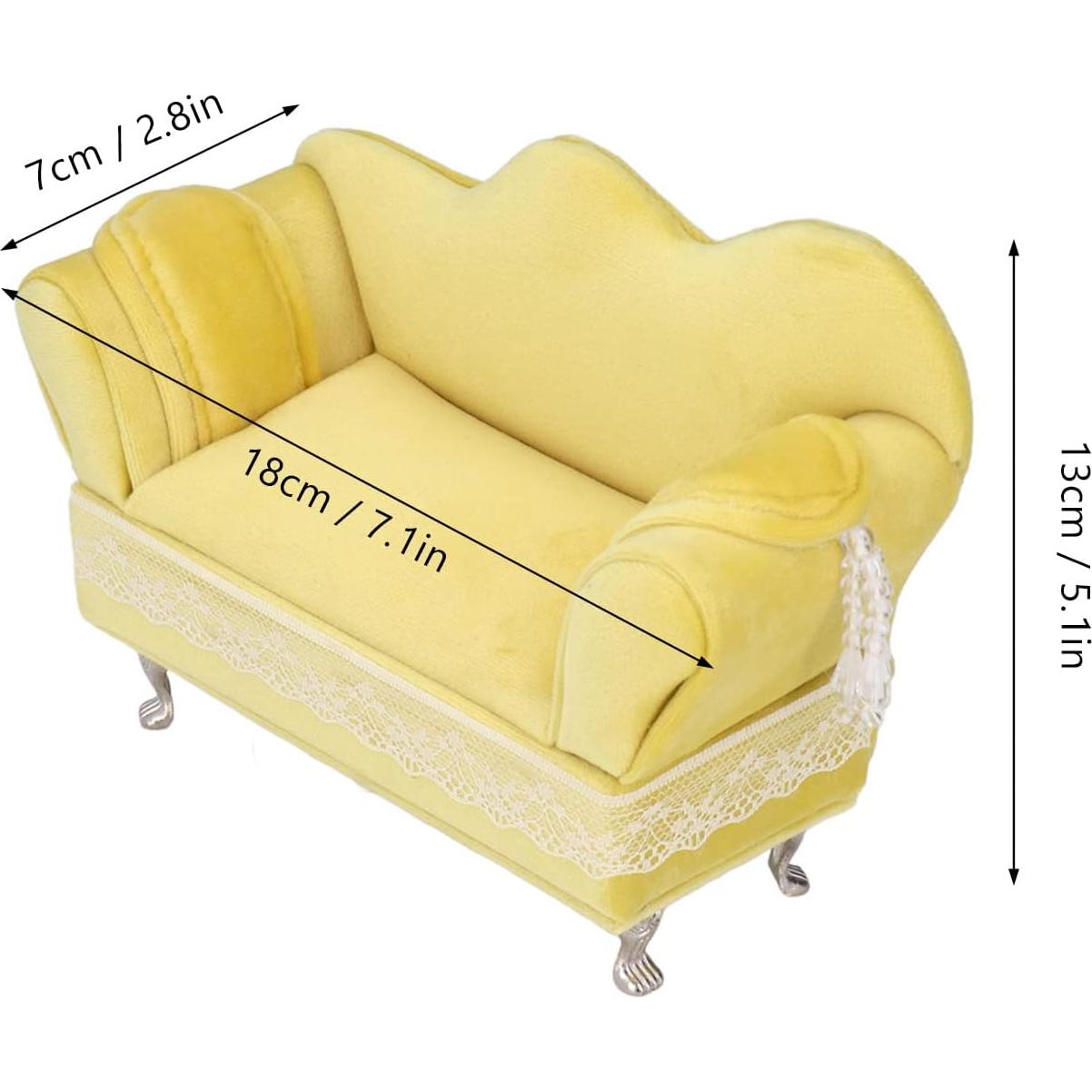 Caja de Joyería Sofá Abierto Asixxsix 20x14x8cm Miniatura