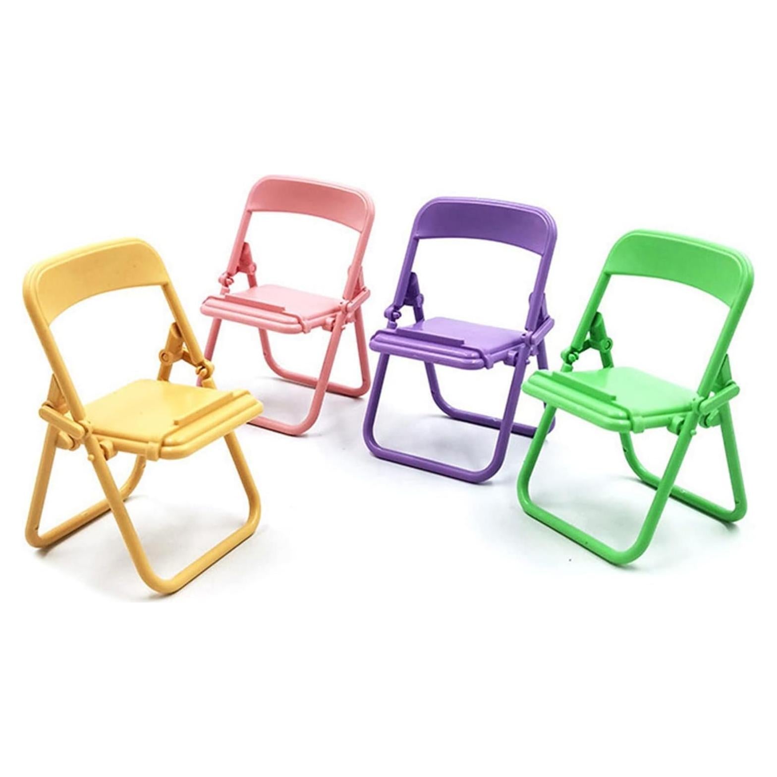 Set de 5 Mini Sillas Plegables BWESOO para Casa de Muñecas