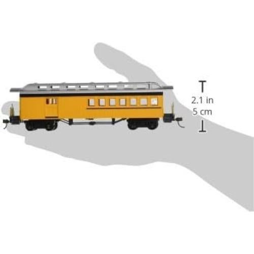 Carro de Pasajeros Combinado Bachmann Amarillo Escala HO