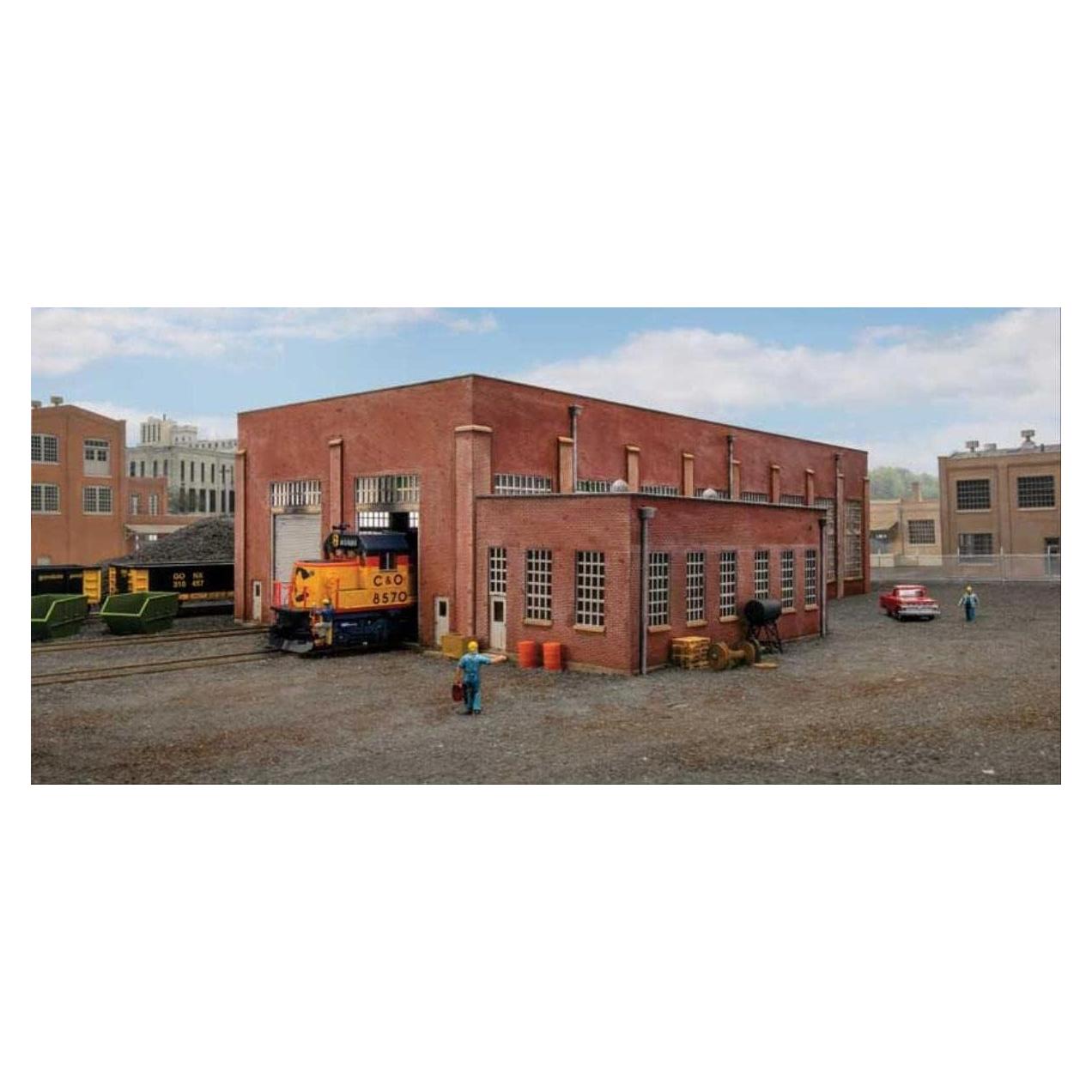 Casa de Motores Diesel Walthers Cornerstone HO 2-Baños 50.96x10cm