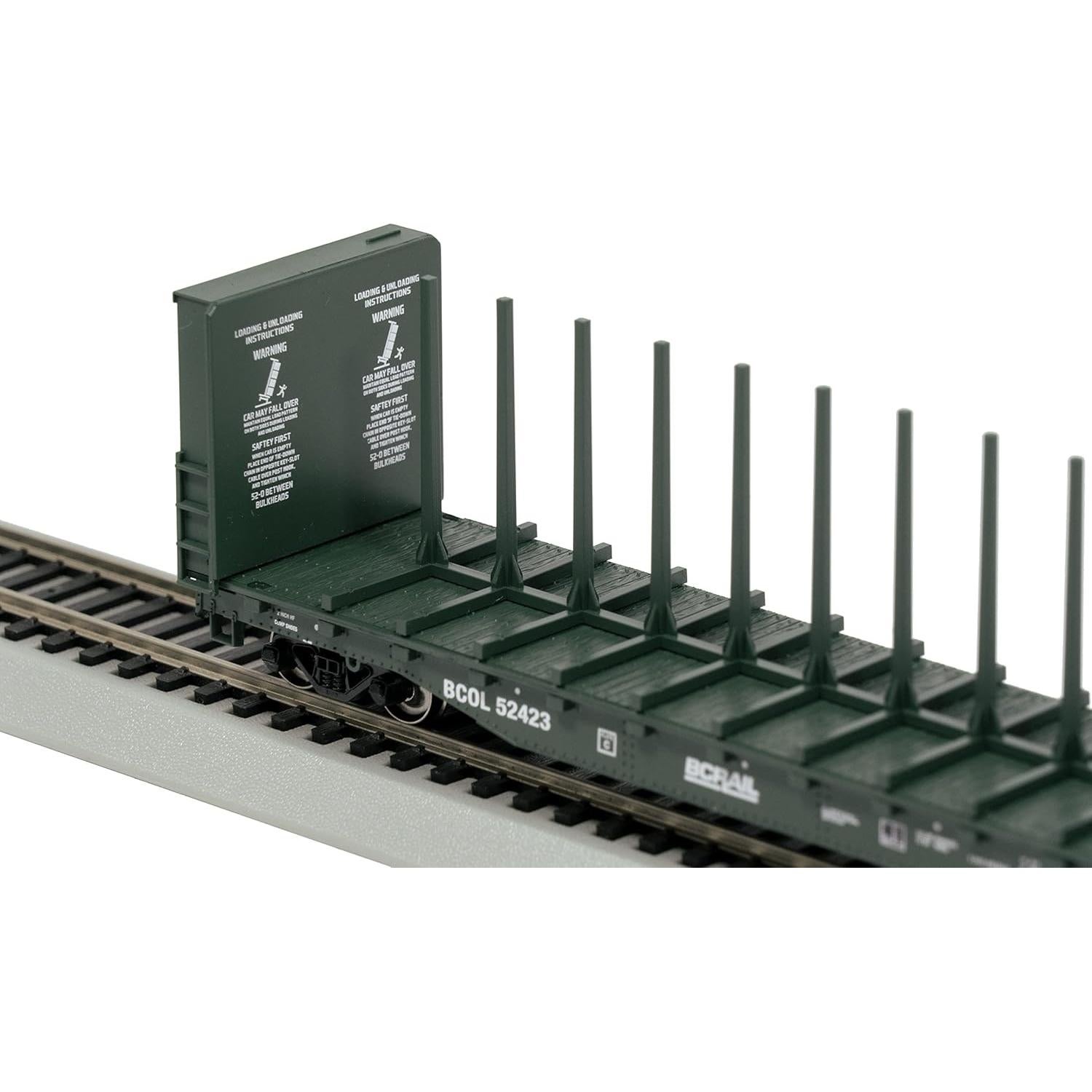 Vagón Plano Beam Central Bachmann BC Rail 52423 Escala HO