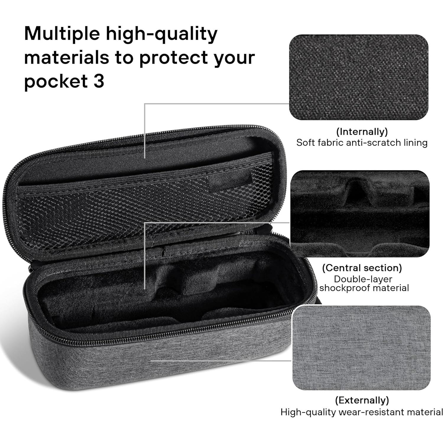 Funda Doble Capa STARTRC para DJI Osmo Pocket 3 - Almacenamiento Portátil