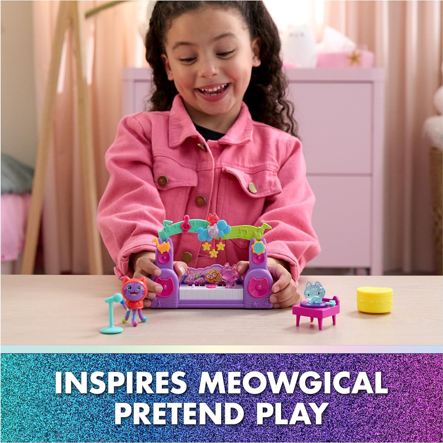 Set de Fiesta Paw-Some Gabby's Dollhouse con DJ Catnip y Gato Borrador