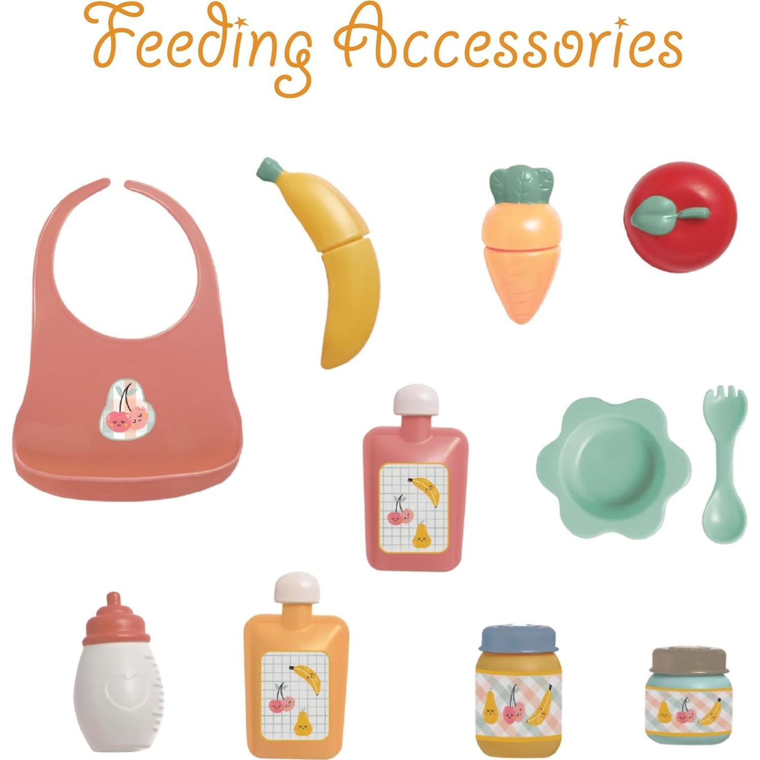 Maletín de Muñeca JC Toys con 24 Accesorios Esenciales