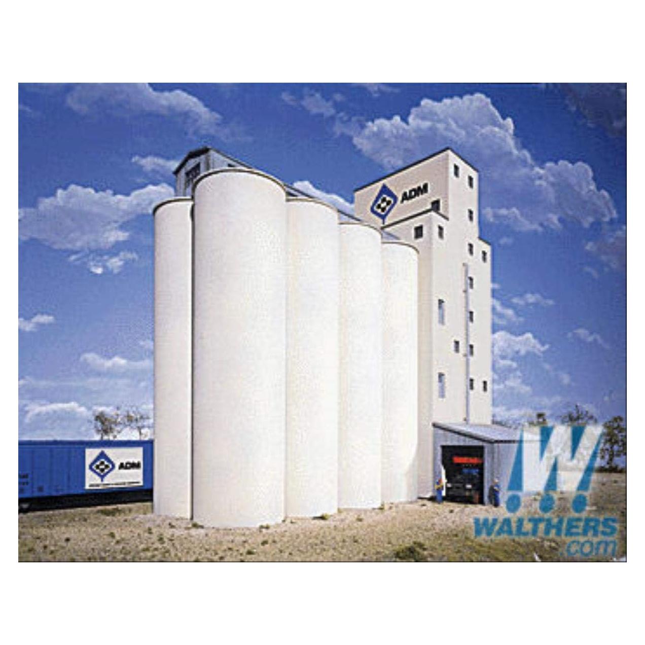 Kit de Estructura Walthers Cornerstone Elevador de Grano HO