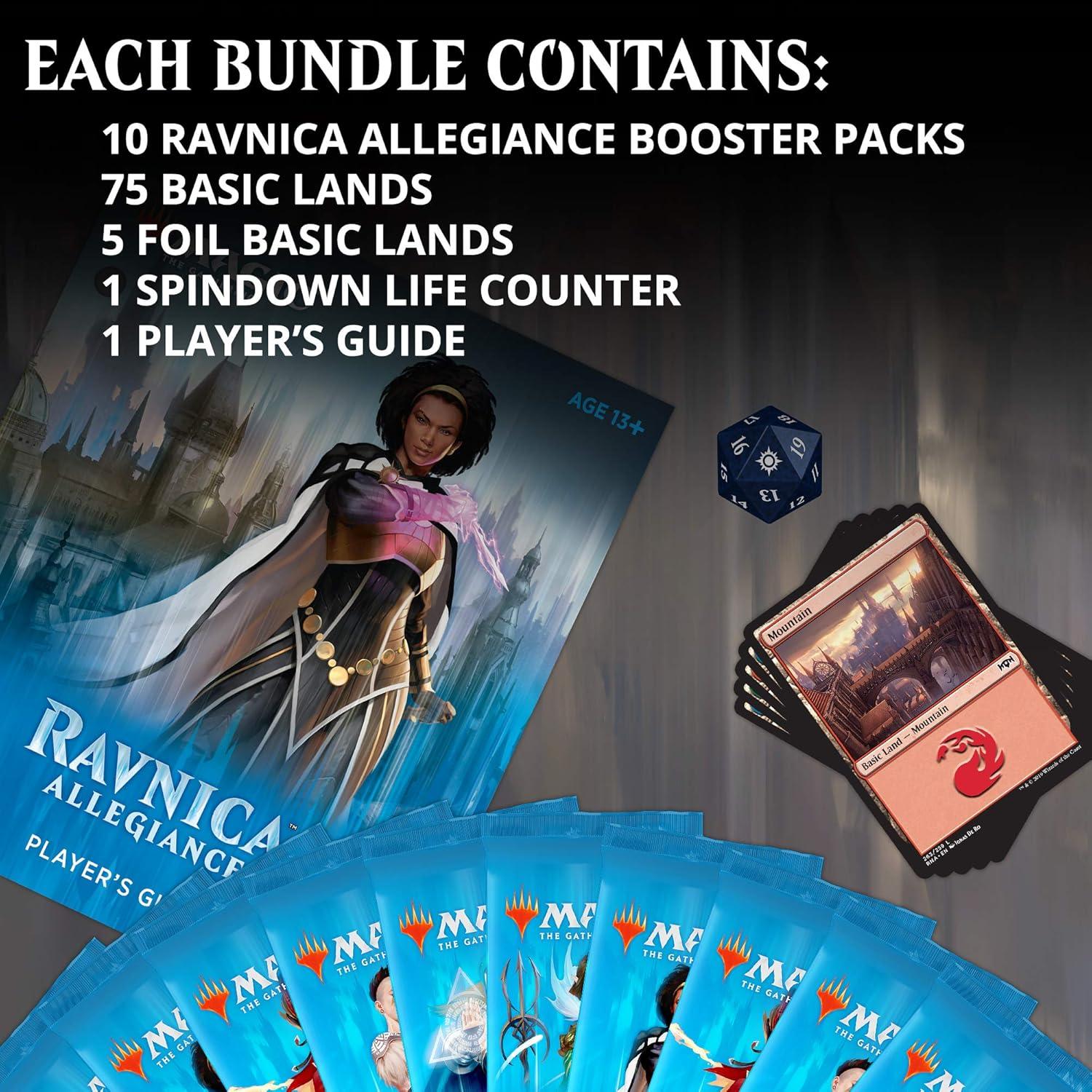 Magic: The Gathering Bundle Ravnica Allegiance - 10 Paquetes + 80 Cartas