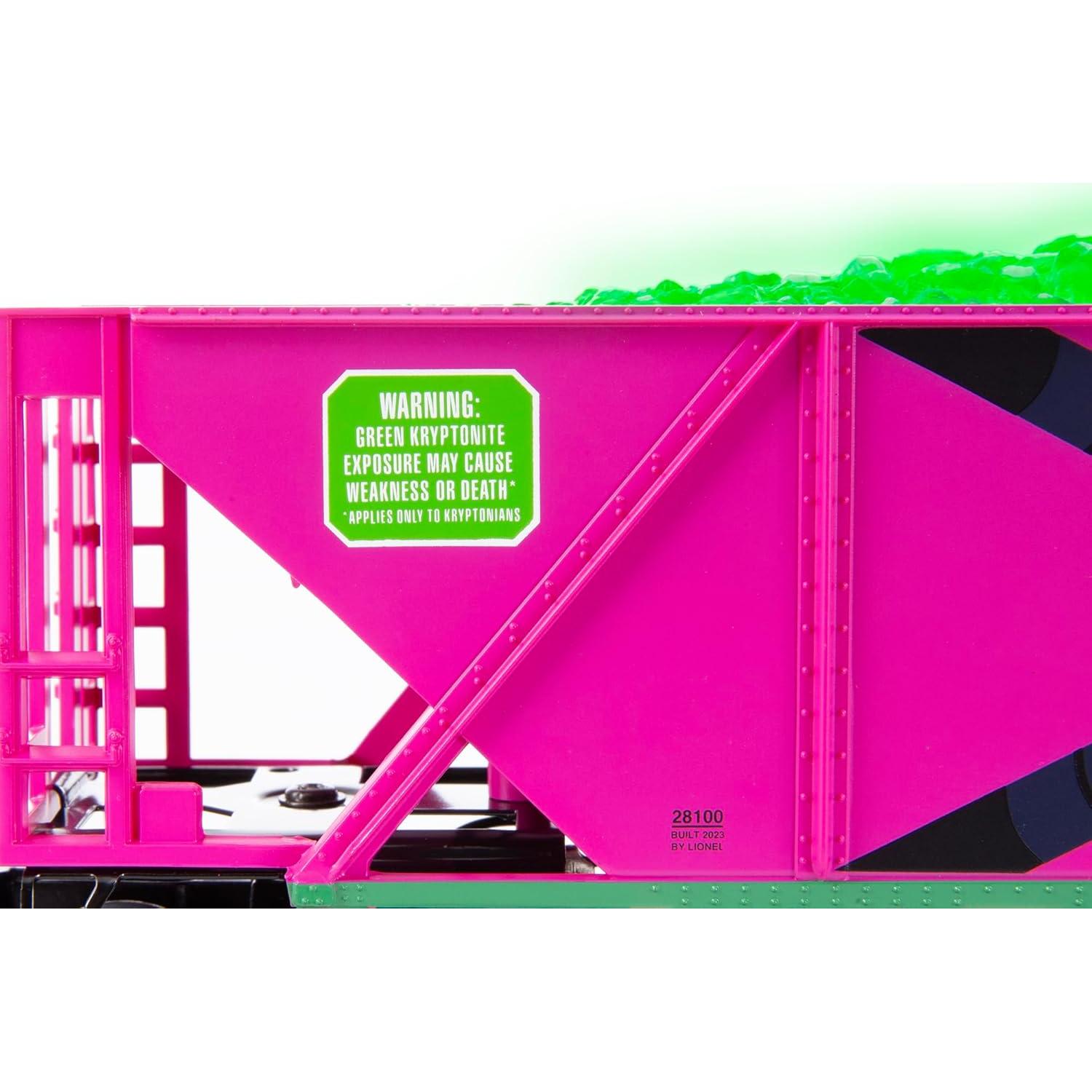 Vagón de tren Lionel O Gauge LexCorp Kryptonite LED