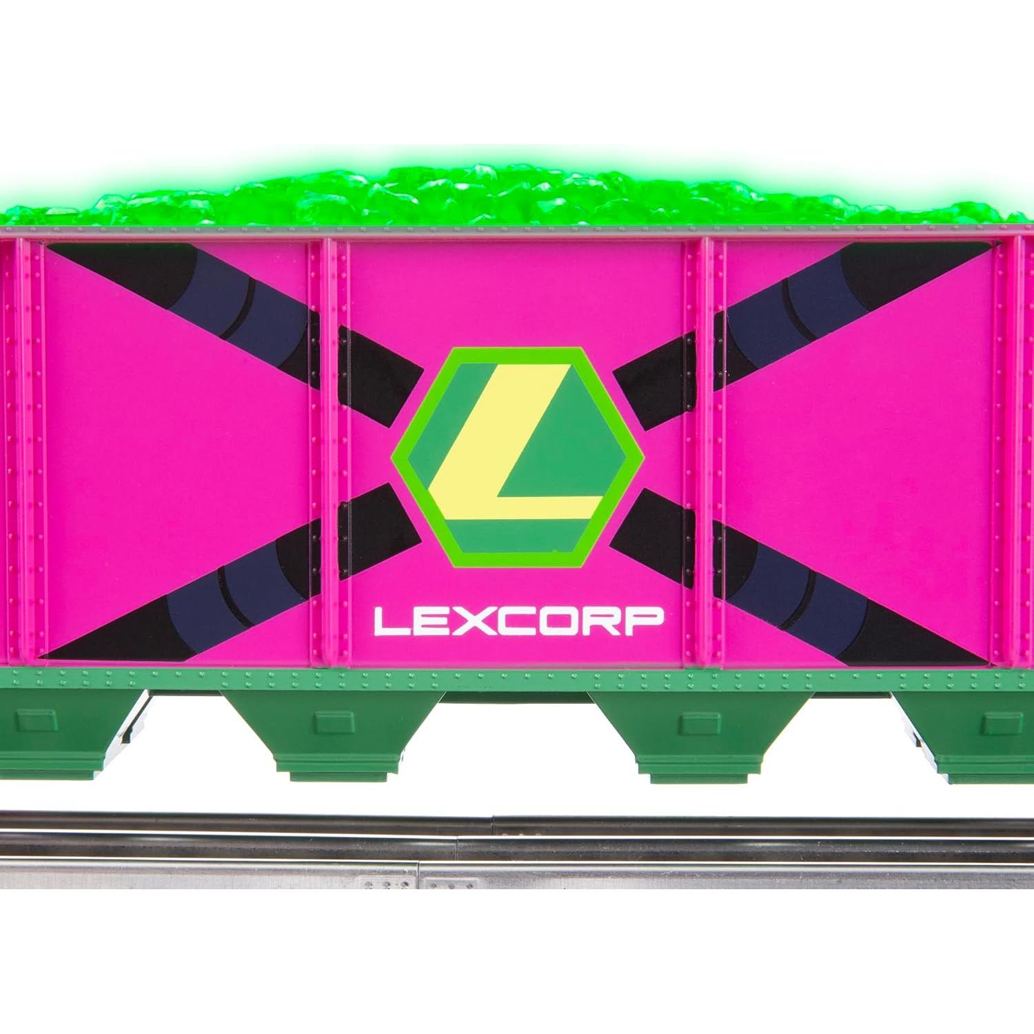 Vagón de tren Lionel O Gauge LexCorp Kryptonite LED