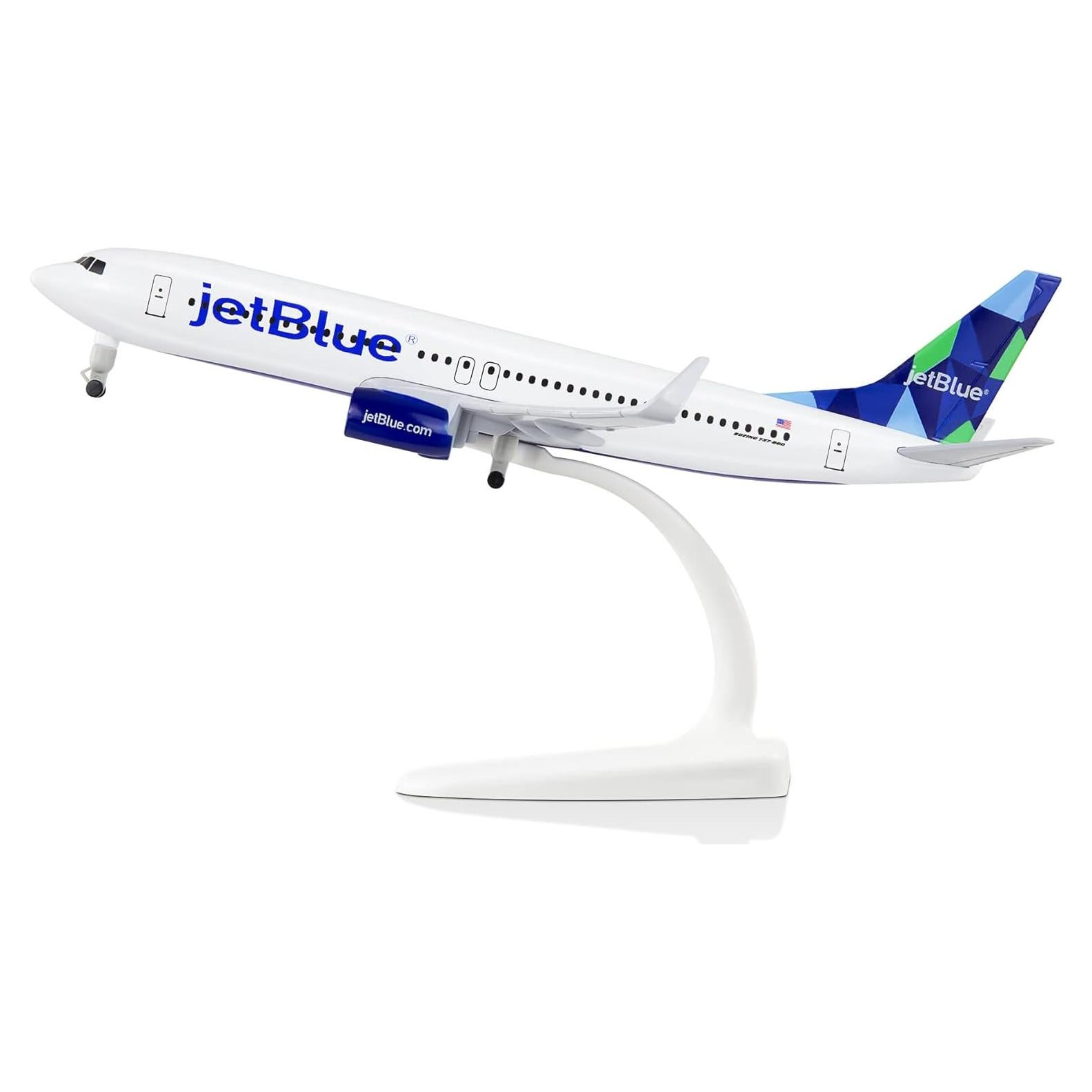 Modelo de avión a escala 1/300 Lose Fun Park Jet Blue 737