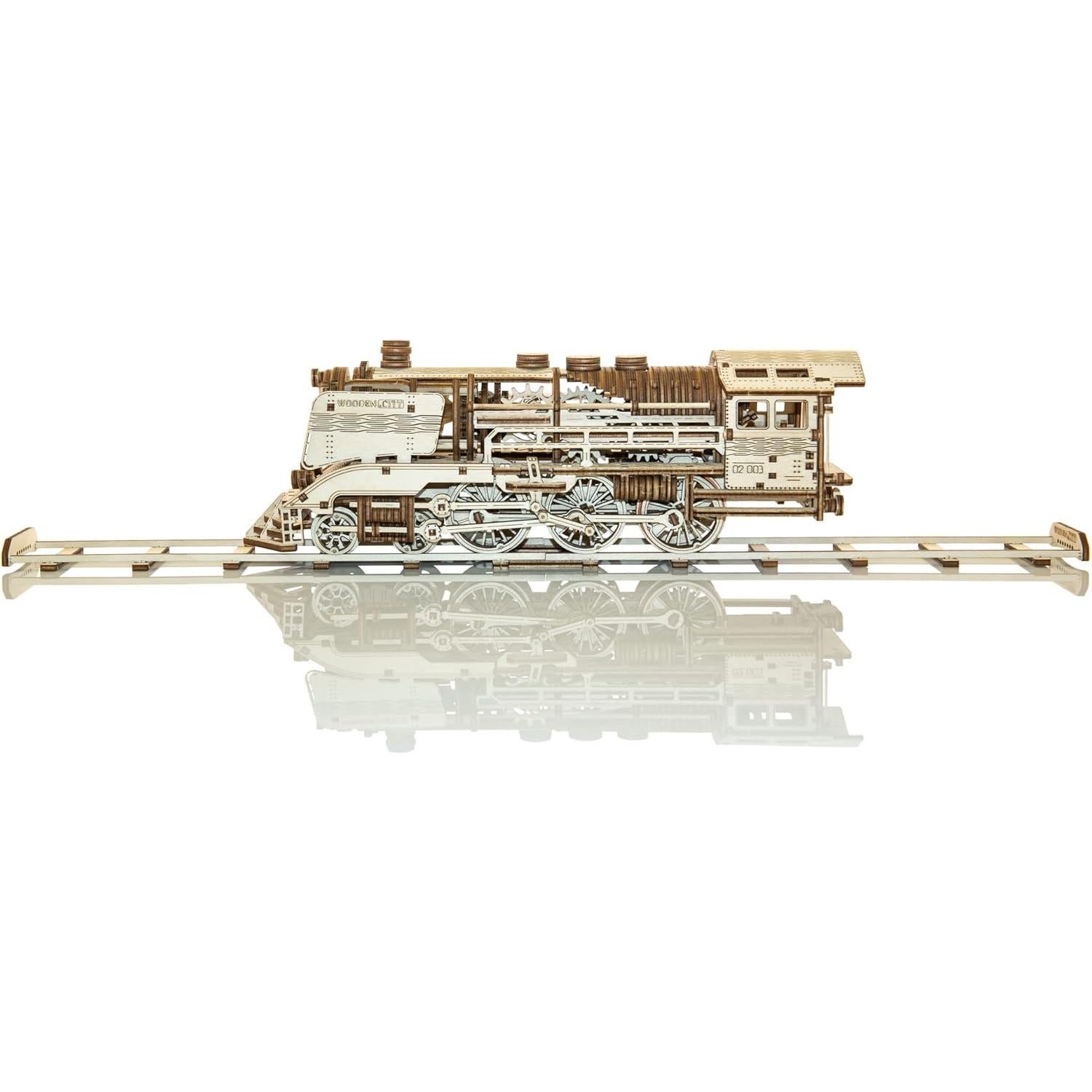 Rompecabezas 3D Expreso de Madera WOODEN.CITY 35x11 cm