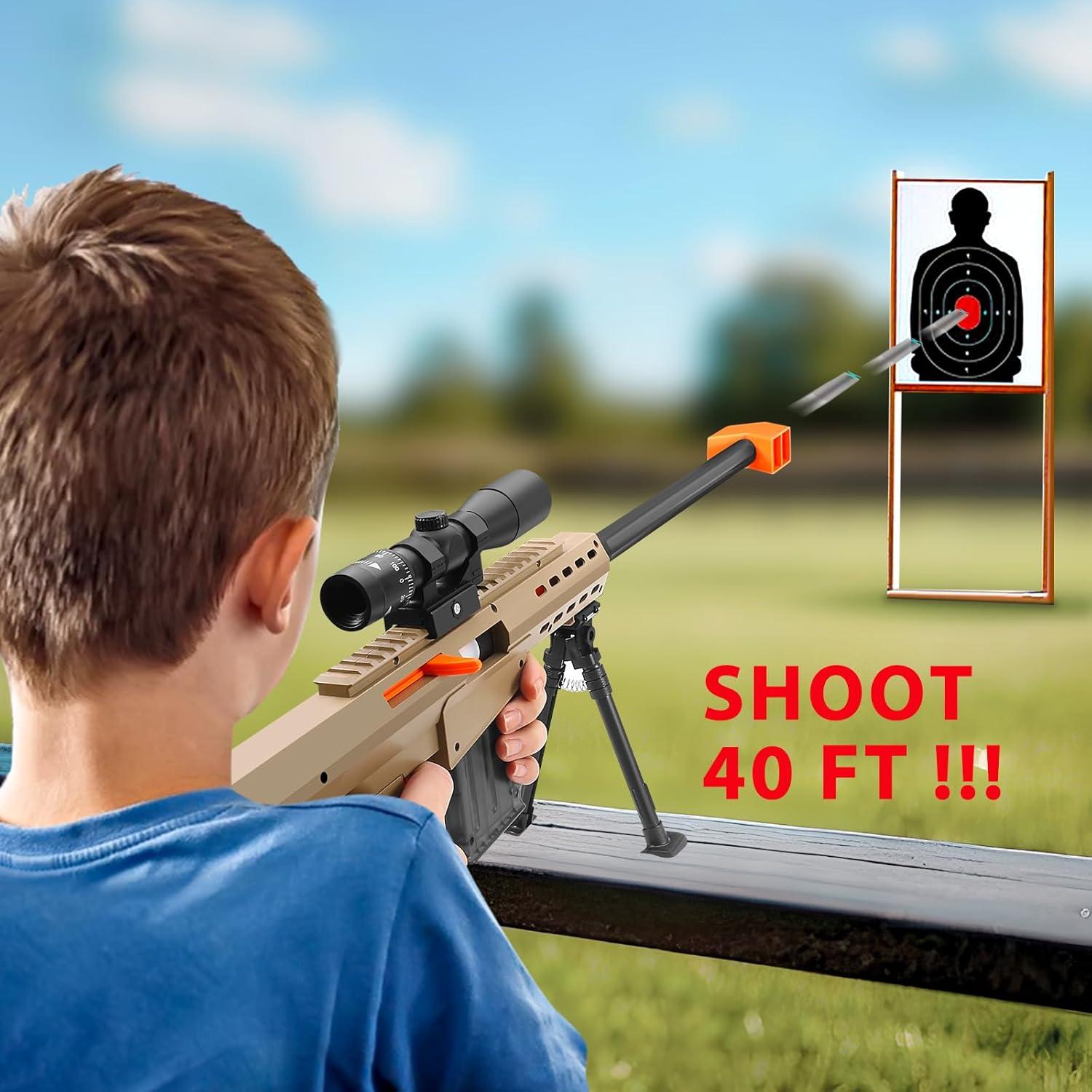 Rifle de francotirador de juguete GMNIDO 94 cm con mira