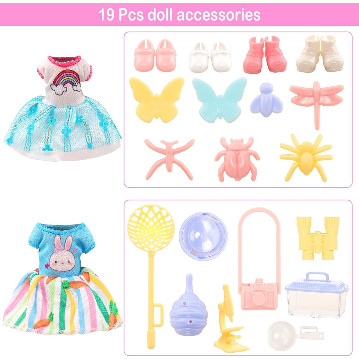 Conjunto de Ropa y Accesorios para Muñeca 29 Pcs HONLAELLA