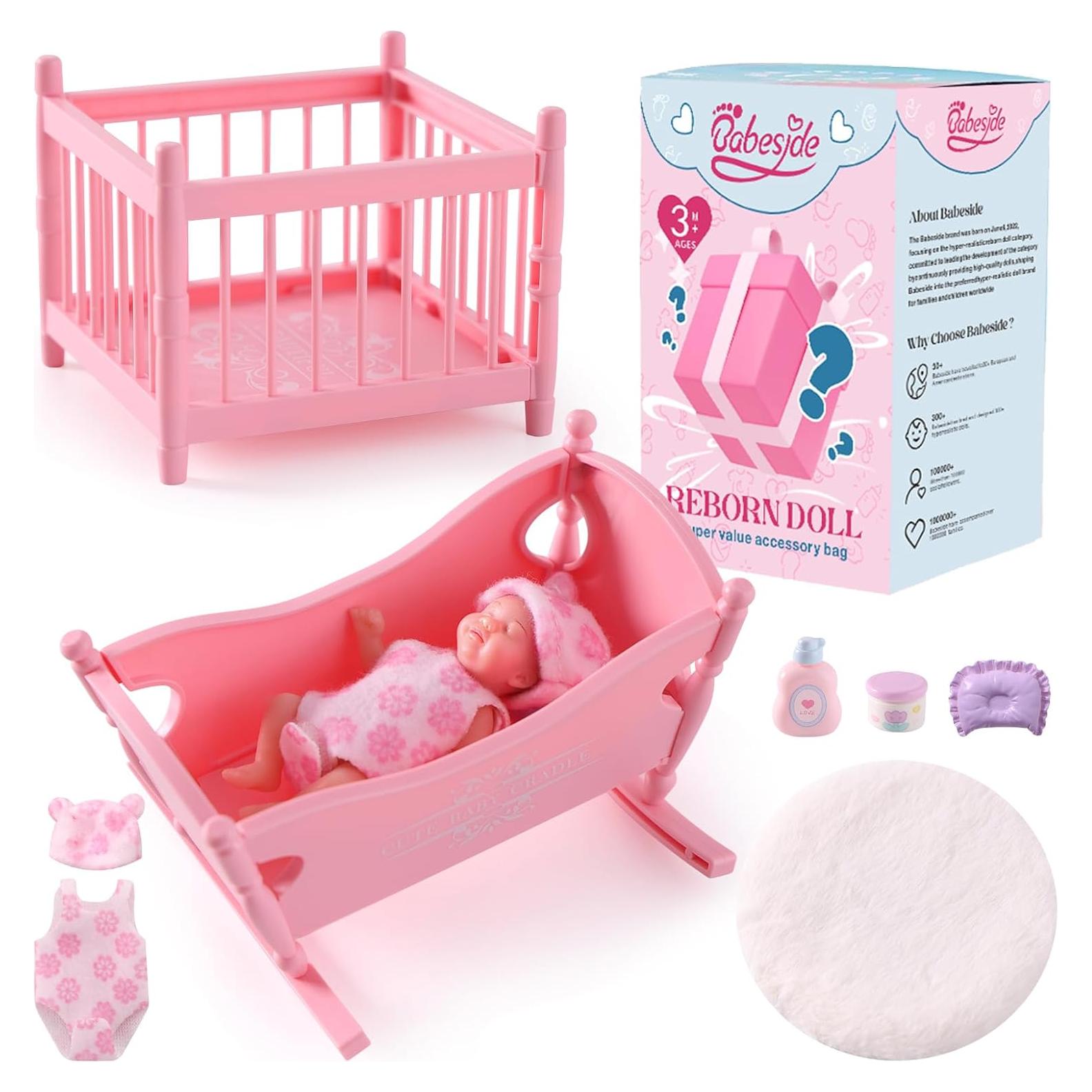 Muñeca de Silicona Mini JUSS 7.62 cm con Accesorios