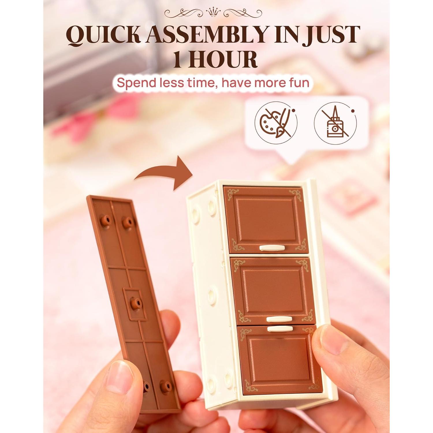 Rolife Super Creator Miniatura Casa Tienda de Pasteles LED 16.5x15.2cm