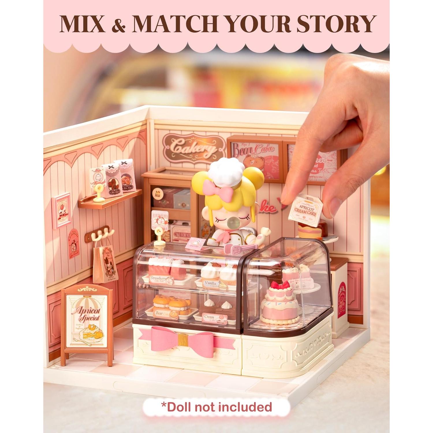 Rolife Super Creator Miniatura Casa Tienda de Pasteles LED 16.5x15.2cm